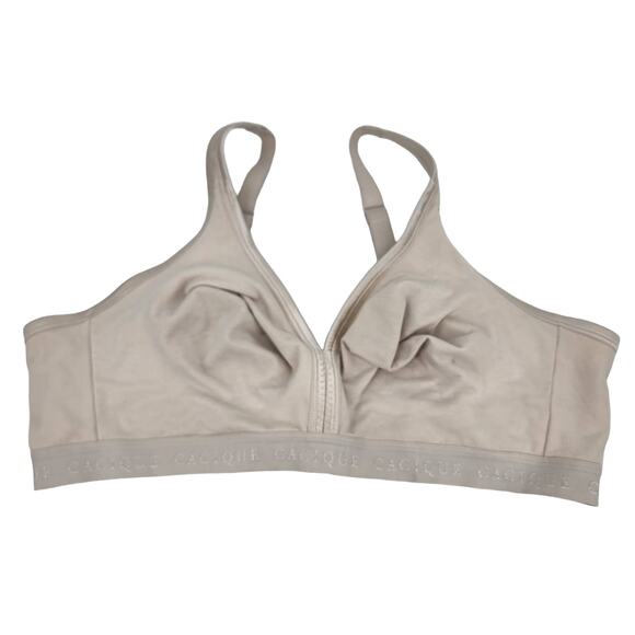 Cacique Unlined Wire Free Full Coverage Wide Band Bra Size 46C - Picture 1 of 4
